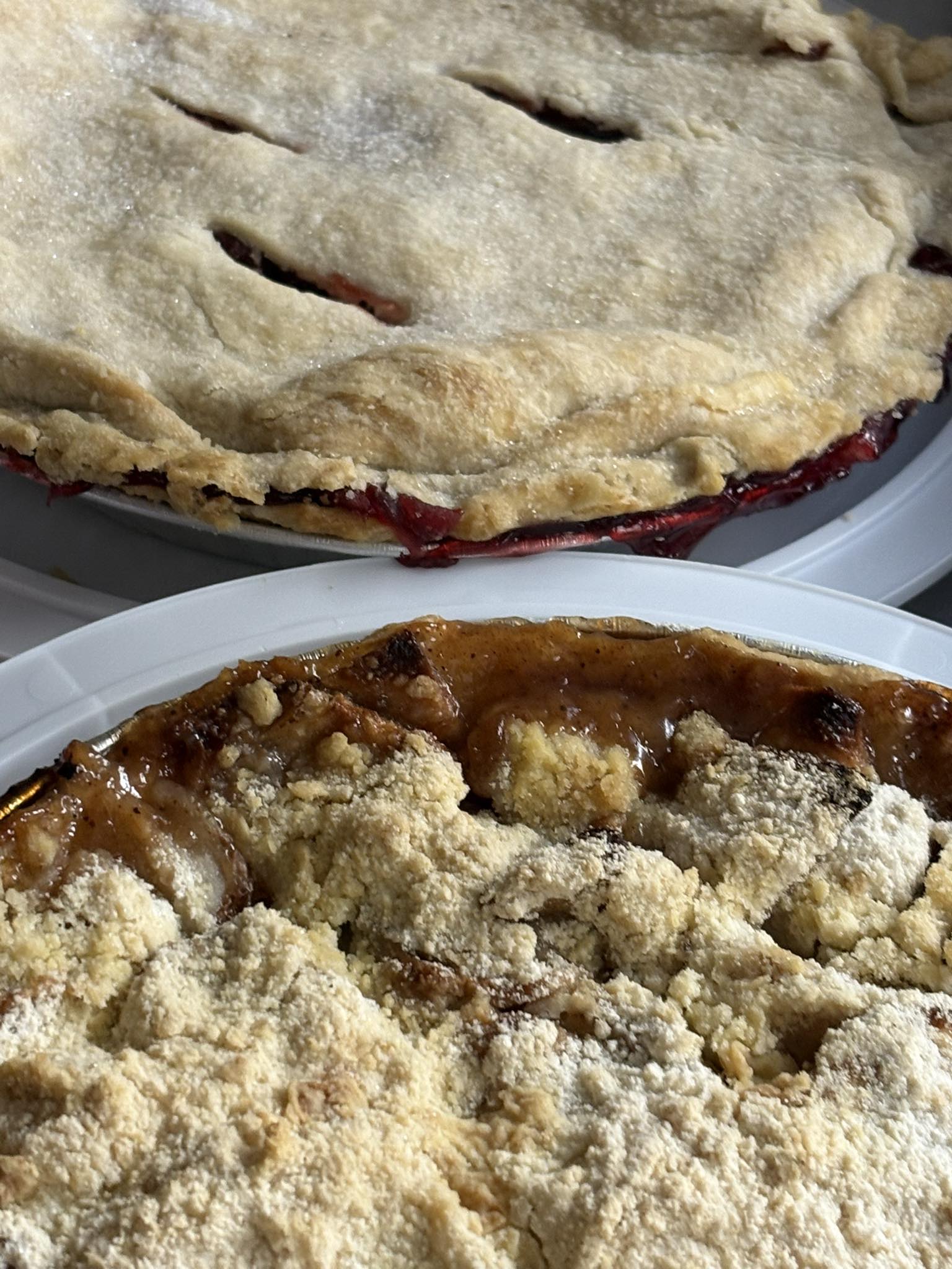Mixed Fruit Crumb Pies